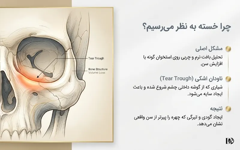 دلیل انجام تزریق فیلر برای زیر چشم