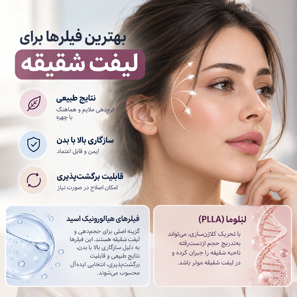 بهترین فیلر ها برای لیفت شقیقه